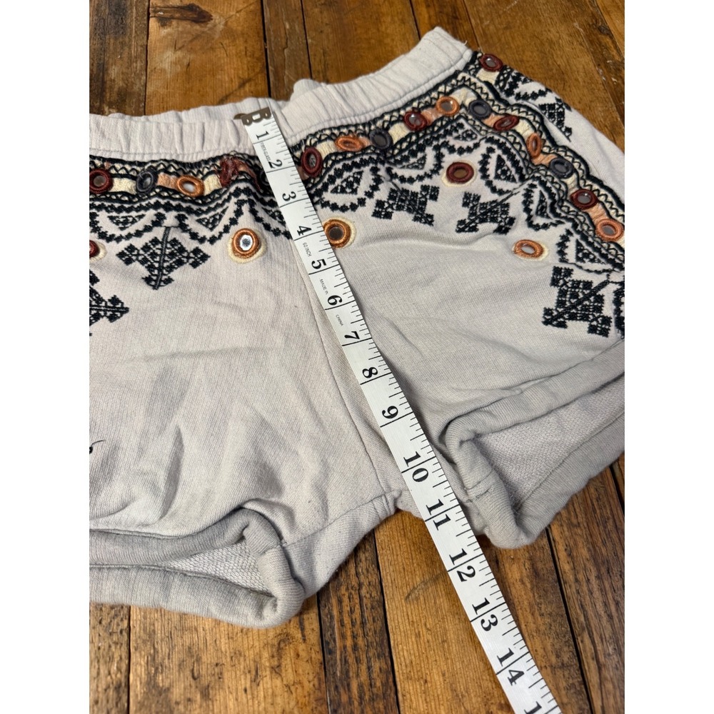 Free People Mirror Embroidered Shorts Womens M Boho Festival Western Cottage - Picture 4 of 7